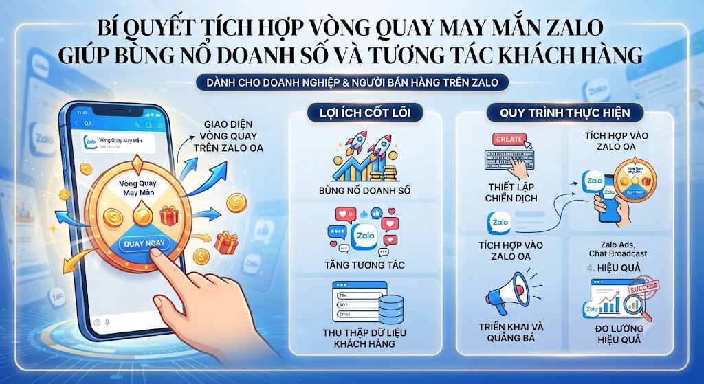 vòng quay may mắn zalo